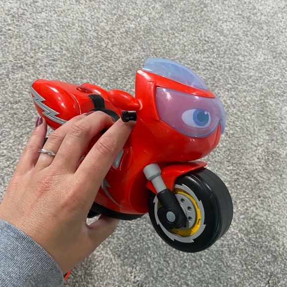 Red Remote Control Motorcycle Toy - Picture 2 of 2